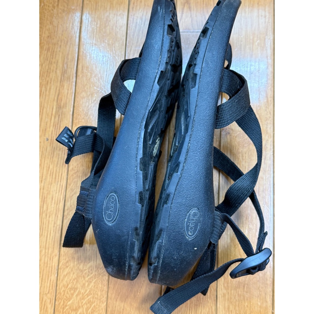 Chaco Z/Cloud 2 Mens Black Hiking Sandals Toe Loop J105427 Size 10 - Picture 5 of 6